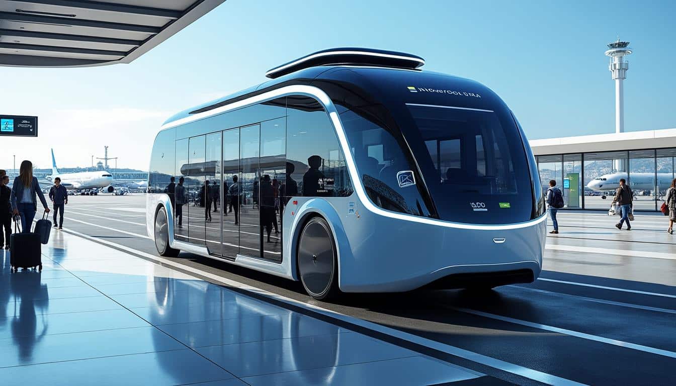 découvrez comment la navette autonome révolutionne la desserte des aéroports en offrant un service sans chauffeur, alliant sécurité et innovation pour un transport fluide et efficace.