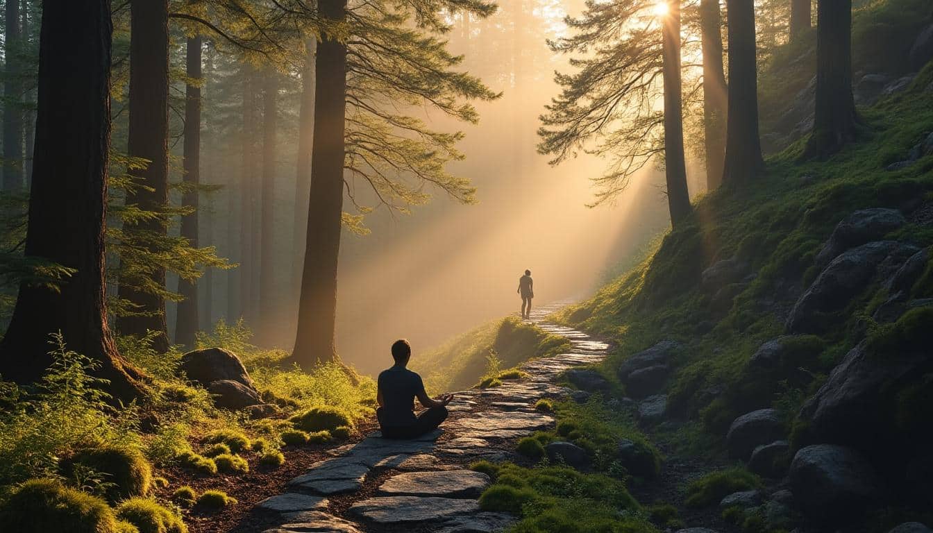 découvrez comment le voyage intérieur connecte la méditation à la marche longue pour un bien-être profond et une harmonie corps-esprit.