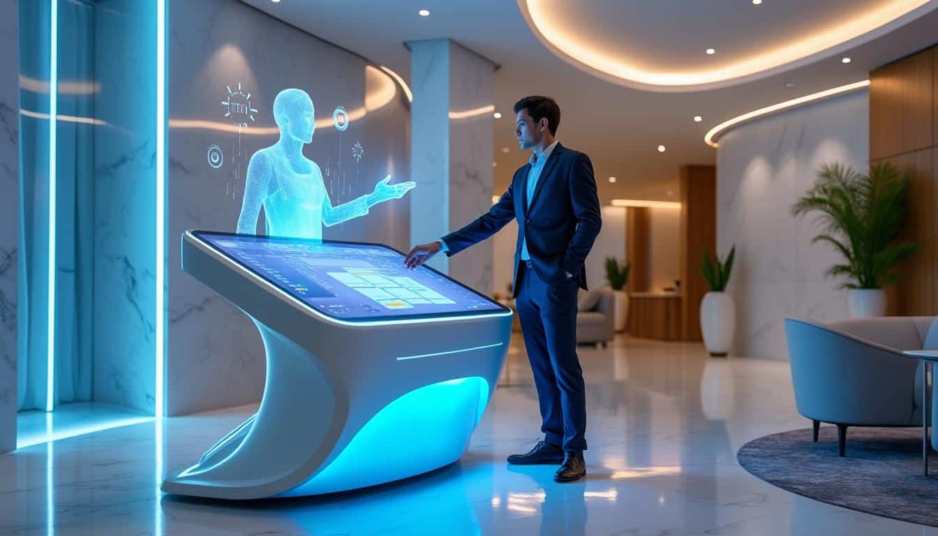 découvrez comment notre hôtel connecté utilise l'intelligence artificielle pour simplifier et accélérer le processus de check-in, offrant une expérience client innovante et sans attente.