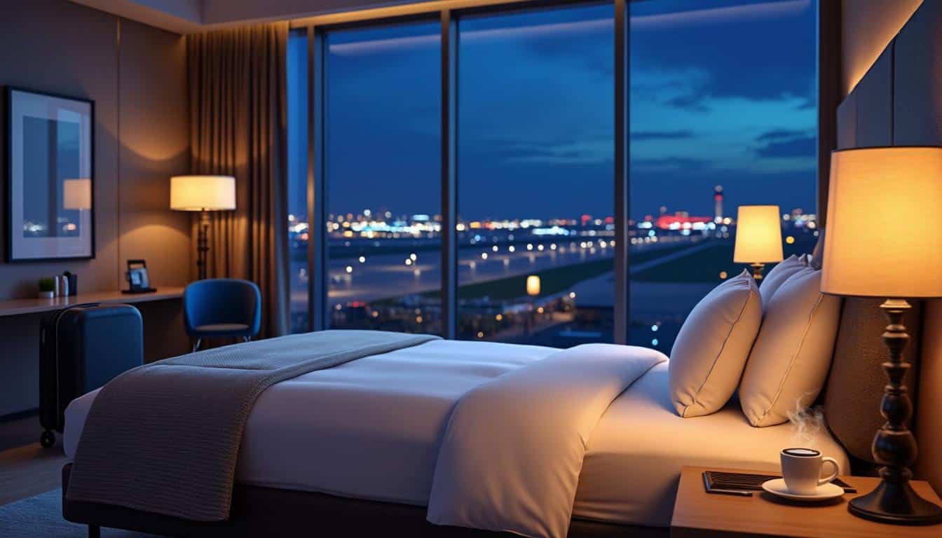 découvrez comment notre hôtel d'aéroport rend les correspondances de nuit plus confortables et moins fatigantes, pour un voyage serein et reposant.