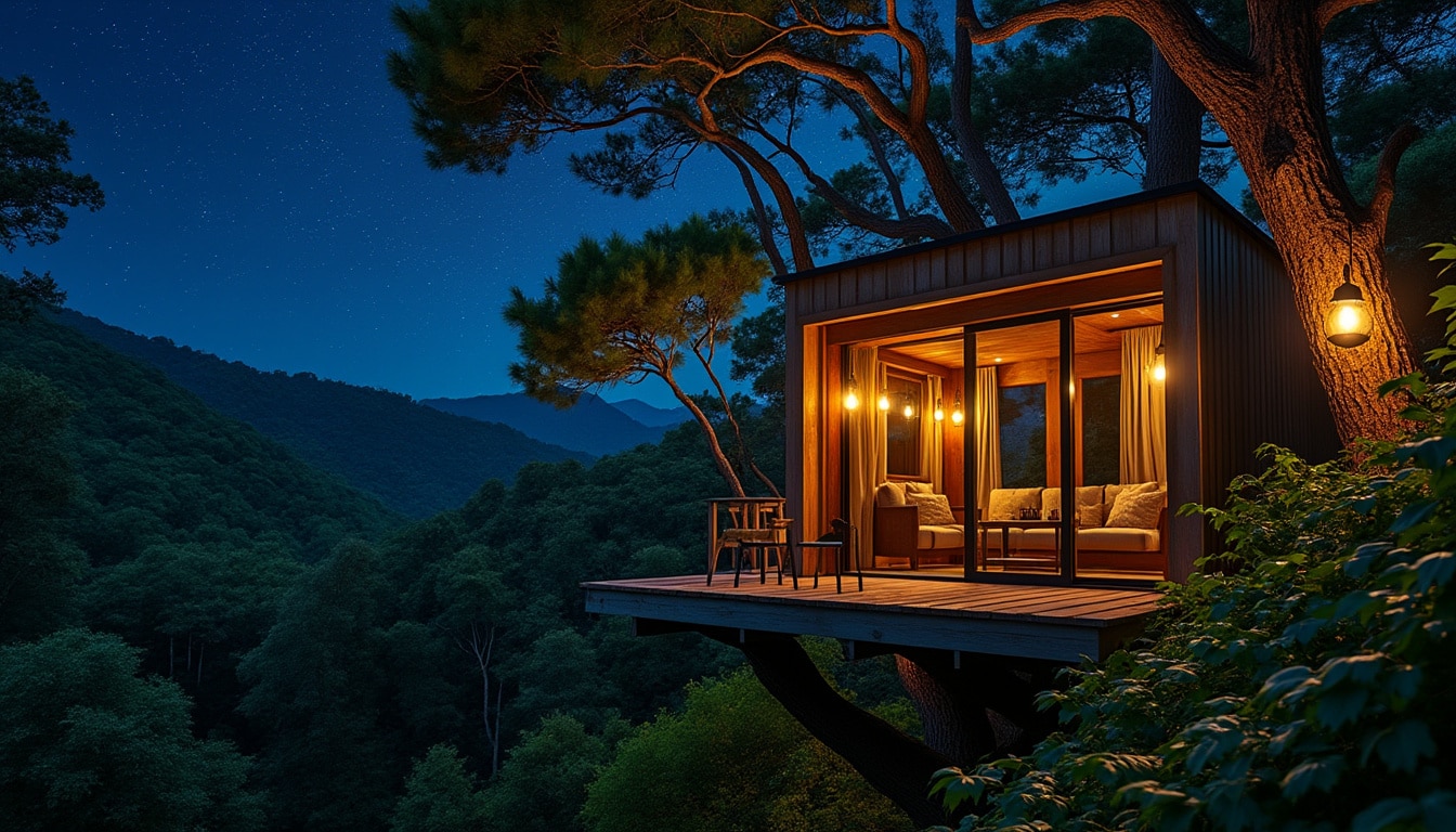 vivez une nuit inoubliable en cabane perchée et découvrez le charme d'une vie de robinson moderne, entre nature authentique et confort unique.