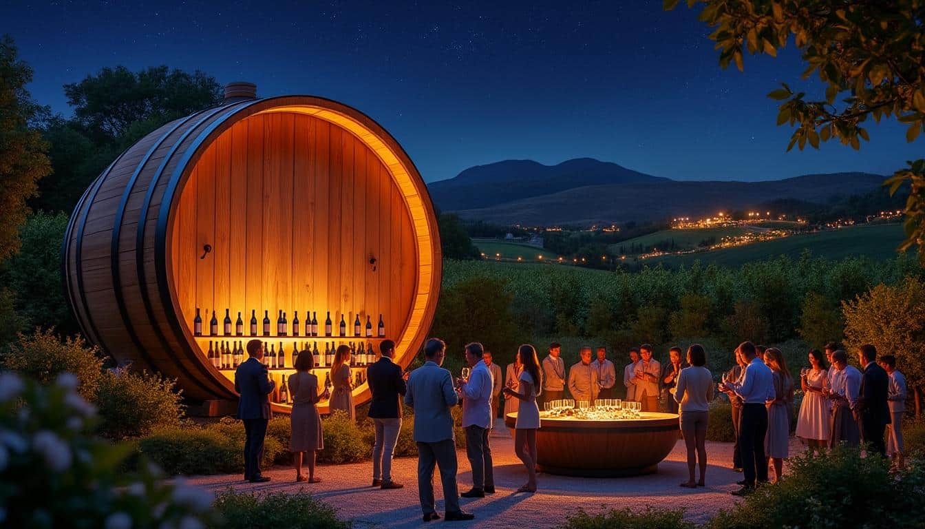 découvrez la nuit en tonneau géant, un événement unique qui célèbre l'œnotourisme mondial à travers des dégustations, animations et rencontres autour du vin.