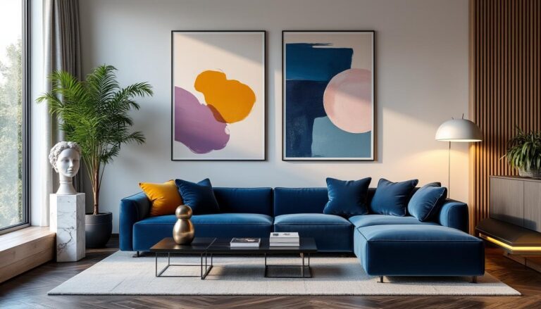 découvrez un appartement de luxe où chaque pièce est sublimée par des œuvres d'art originales, alliant élégance et créativité pour un cadre de vie exceptionnel.