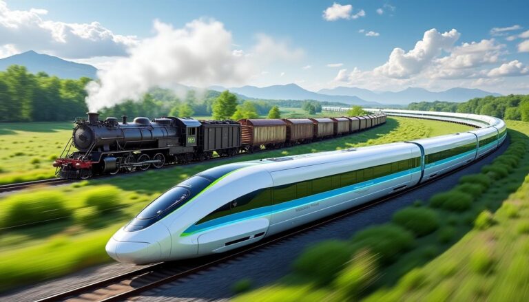 découvrez comment le train à hydrogène révolutionne le transport ferroviaire en remplaçant les locomotives diesel polluantes par une alternative écologique et silencieuse.
