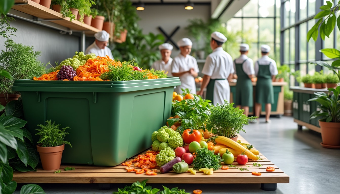découvrez notre hôtel éco-responsable où nous compostons les restes alimentaires sur place pour réduire les déchets et préserver l'environnement.