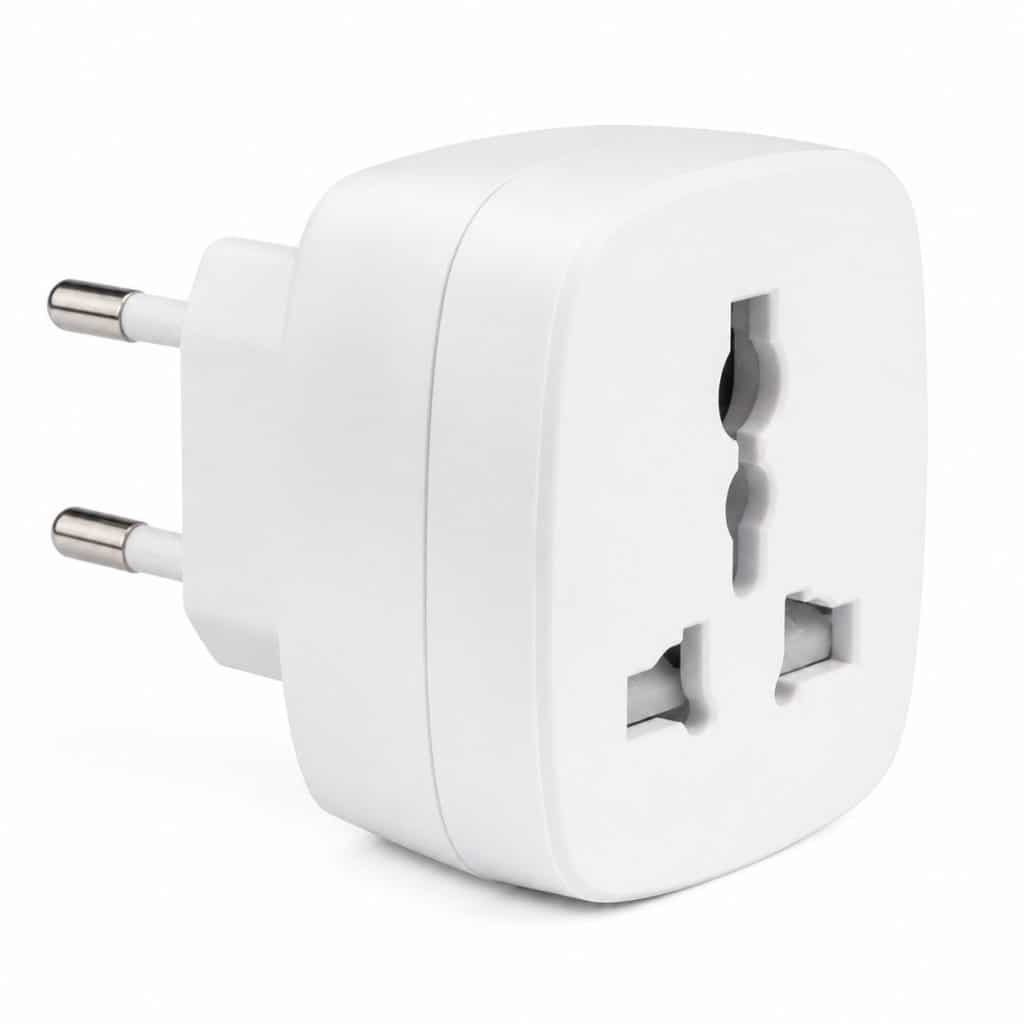 Adaptateur compact format Europe présenté seul