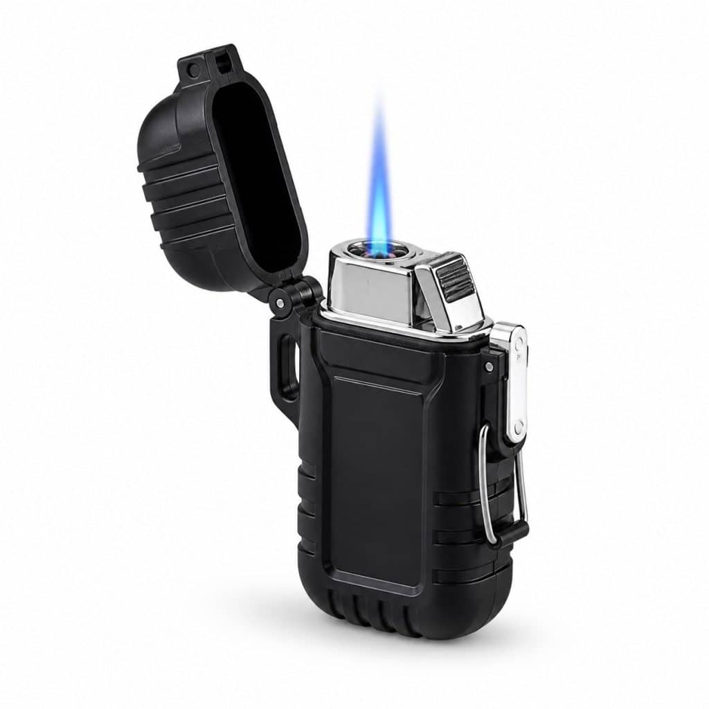Briquet tempete étanche présenté seul