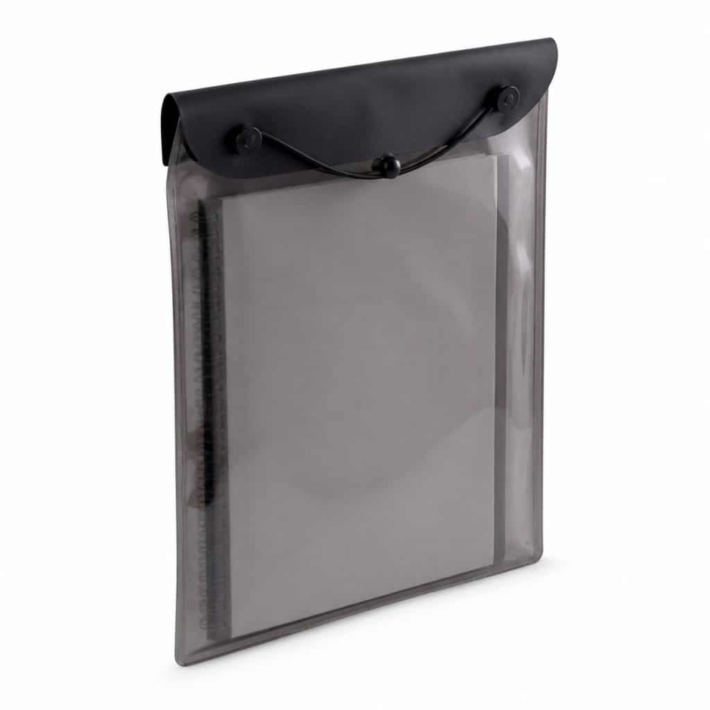 Pochette documents étanche présenté seul