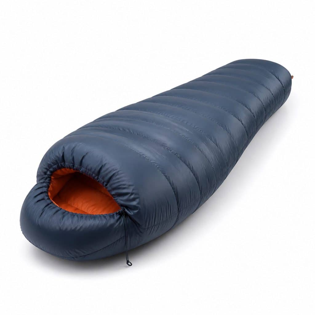 Sac de couchage grand froid présenté seul