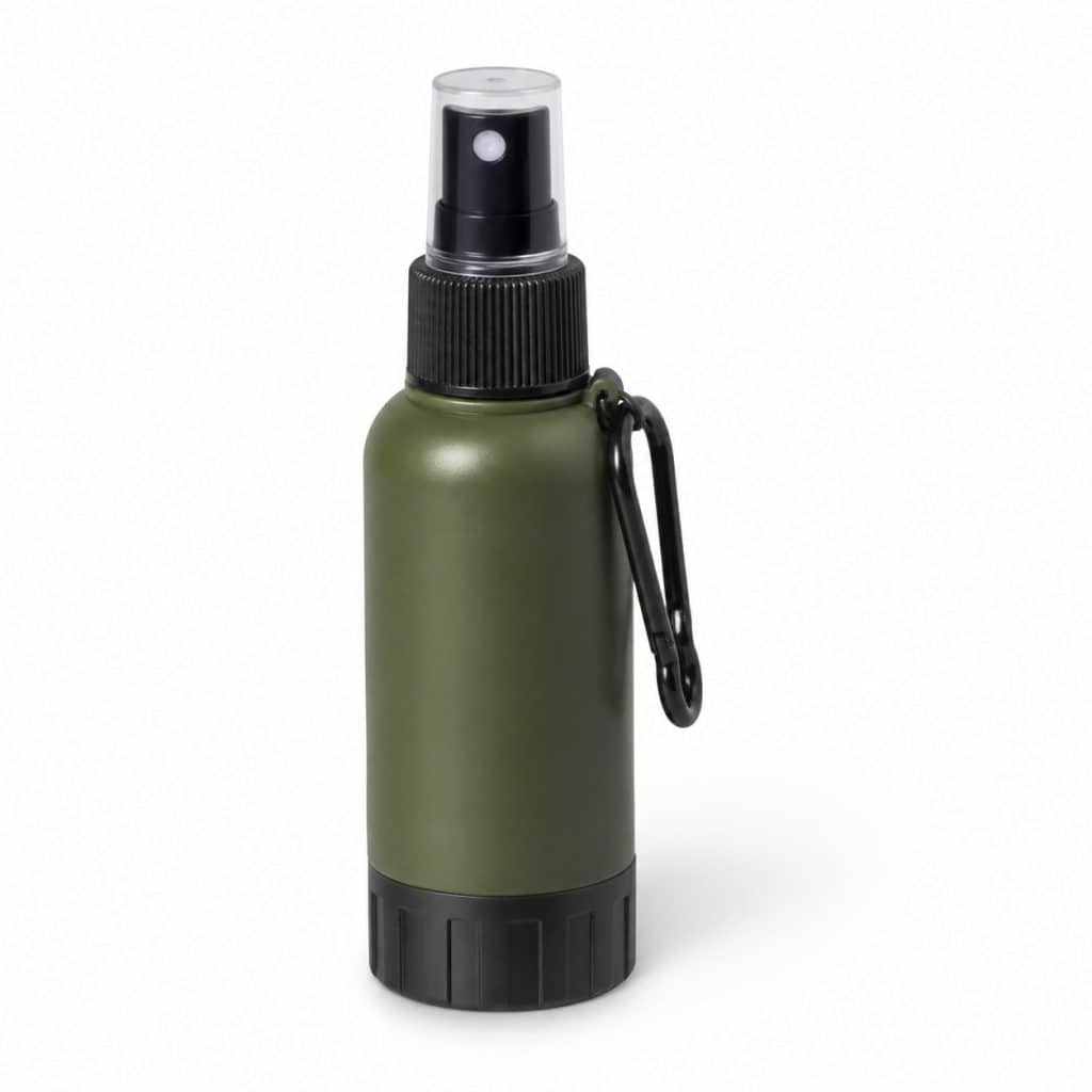 Spray anti-moustique camping présenté seul