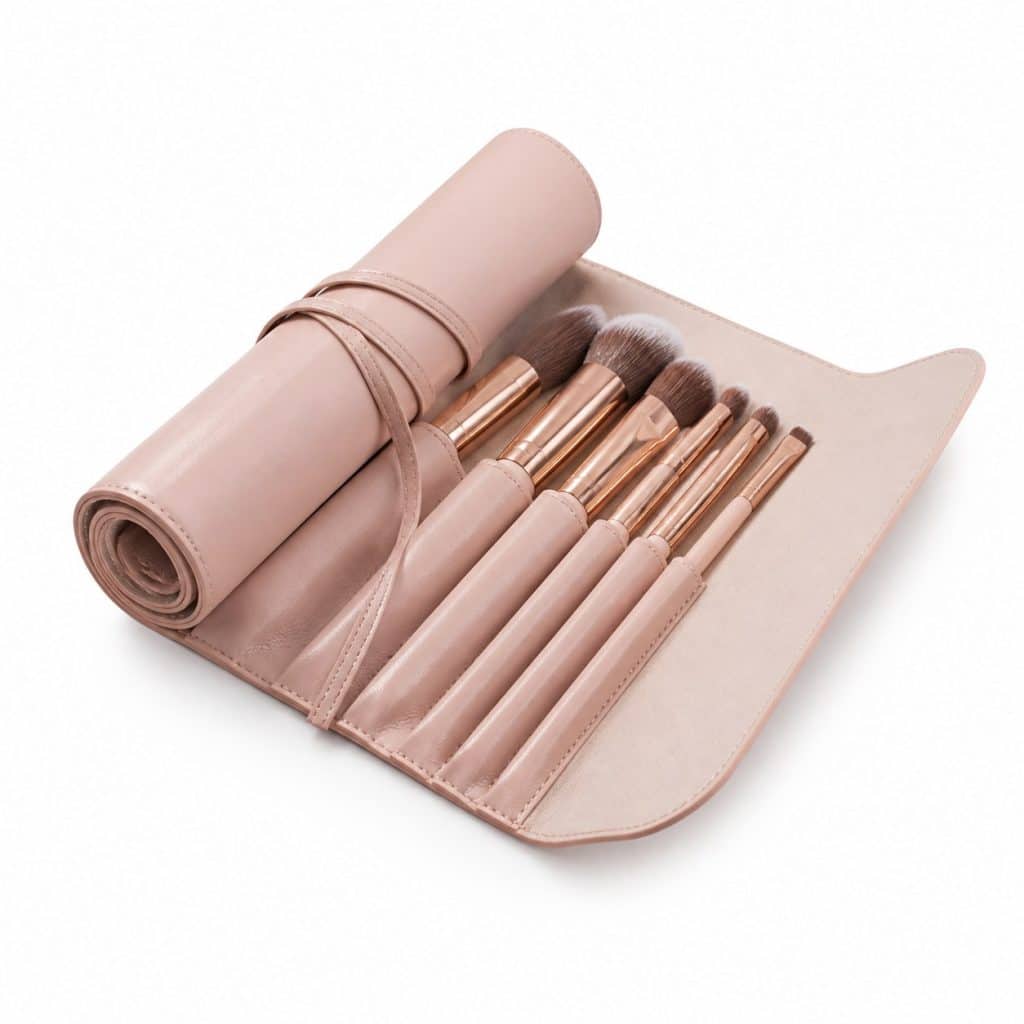 Trousse a pinceaux enroulable présenté seul
